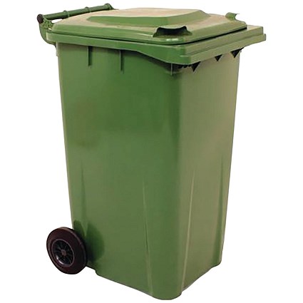 2Work Wheelie Bin 240 Litre Green