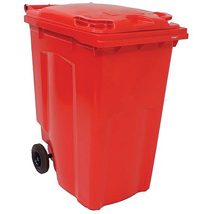 2Work Wheelie Bin 360 Litre Red