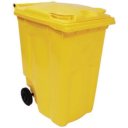 2Work Wheelie Bin 360 Litre Yellow