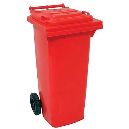 2Work Wheelie Bin 80 Litre Red