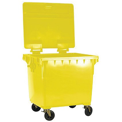 2Work Wheelie Bin 770 Litre Yellow