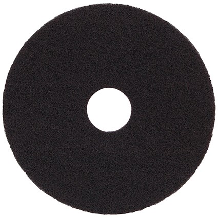 2Work Floor Pad Standard 17 Inch Black Pack of 5 2W13489