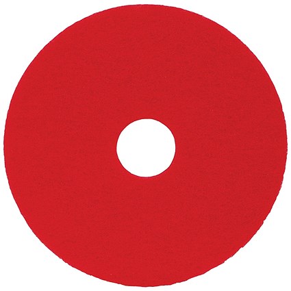 2Work Floor Pad Standard 14 Inch Red Pack of 5 2W13495
