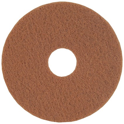 2Work Floor Pad Standard 17 Inch Tan Pack of 5 2W13499