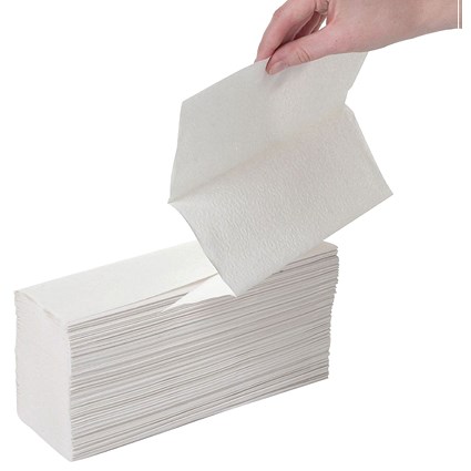 Leonardo 2-Ply Z-Fold Hand Towels, White, Pack of 2250