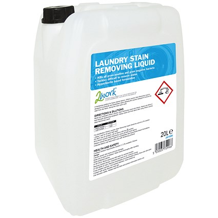 2Work Laundry Stain Remover, 20 Litres