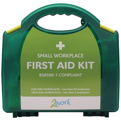 2Work BSI Compliant First Aid Kit Small 2Work BSI Compliant First Aid Kit Small