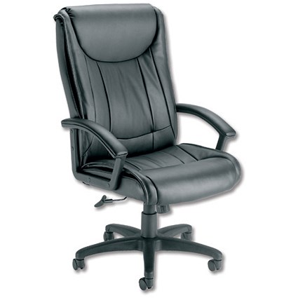 Sonix Hartford Armchair Back H700mm W530xD520xH490-580mm Leather Black
