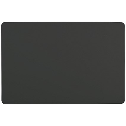 Durable Desk Mat with Contoured Edge, W530xD400mm, Black