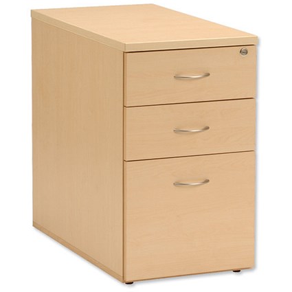 Influx Pedestal Desk-high Adjustable W420xD800xH720-735mm Maple