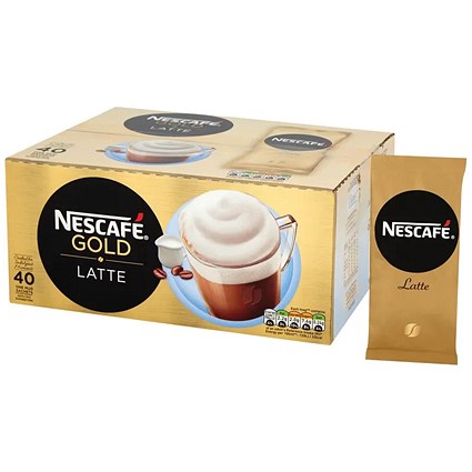 Nescafe Latte Instant Coffee Sachets, 1.8g, Pack of 40 Nescafe Latte Instant Coffee Sachets, 1.8g, Pack of 40