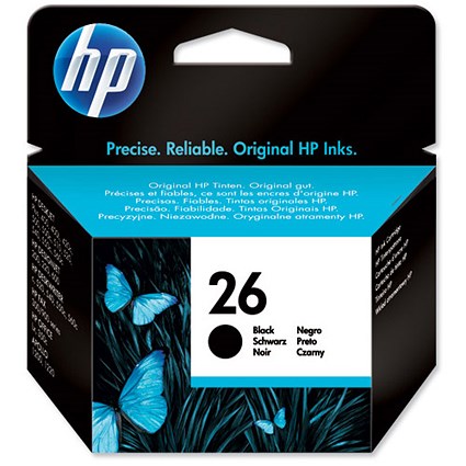 HP 26 Black Ink Cartridge