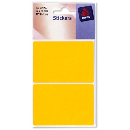 Avery Packets of Labels 80x54mm Fluorescent Orange Ref 32-227 [10x12 Labels]