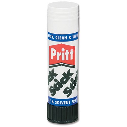 Pritt Stick Glue Solid Washable Non-toxic Large 40g [Pack 6]