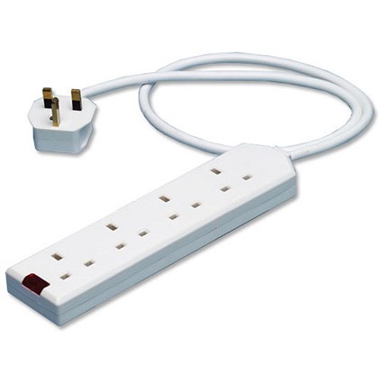 Eurosonic Extension Lead 4-Way 2m