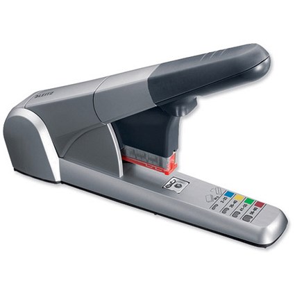 Leitz Heavy Duty Cartridge Stapler Capacity 80x 80gsm with 4 Cartridges Grey