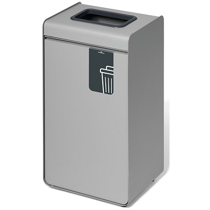 Durable Durasort General Waste Recycables Collector, 55 Litres, Grey/Black