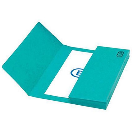 Elba Boston Document Wallet Pressboard 275gsm Foolscap Green Ref 100090263 [Pack 25]
