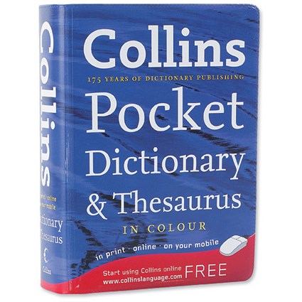 Collins Express Dictionary and Thesaurus with Colour Headwords in Vinyl Cover