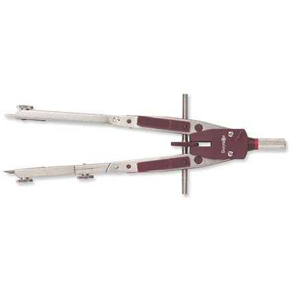 Rotring Master Bow Compass 2 Hinged Legs Maximum Circles 400mm Shank 4.0mm Length 170mm