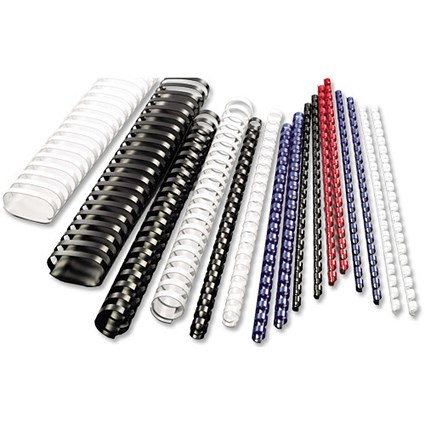 GBC Binding Combs Plastic 21 Ring 240 Sheets A4 28mm Blue Ref 4028243 [Pack 50]