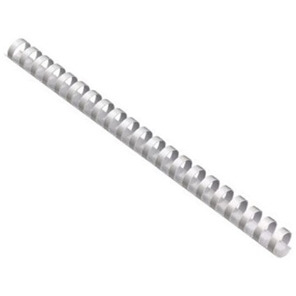GBC Binding Combs Plastic 21 Ring 280 Sheets A4 32mm White [Pack 50]