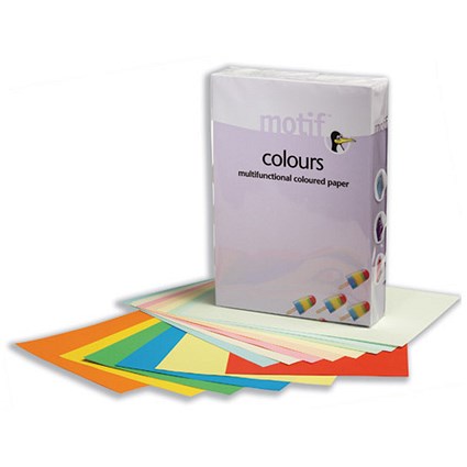Motif Colours Paper Premium Coloured Ream-Wrapped 80gsm A4 Medium Green [500 Sheets]