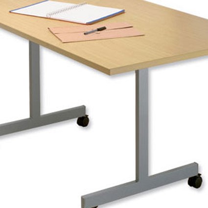 Sonix Table Folding-top Mobile Rectangular 25mm Top W1600xD800xH735mm Oak