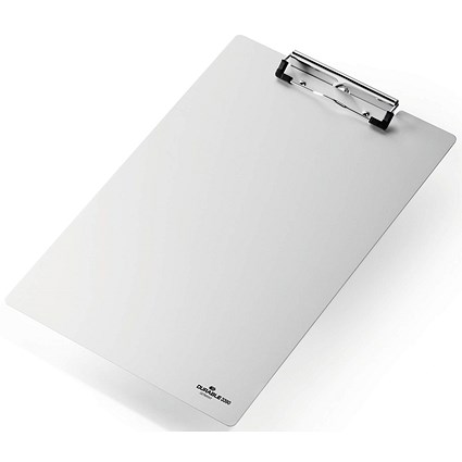 Durable A4 Aluminium Clipboard, Silver