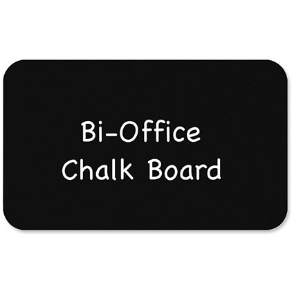Bi-Office Chalkboard with Rounded Corners Pre-drilled for Wall-mounting 900x600mm