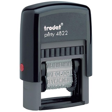 Trodat Printy 4822 Multi-word Band Stamp - 12 Words