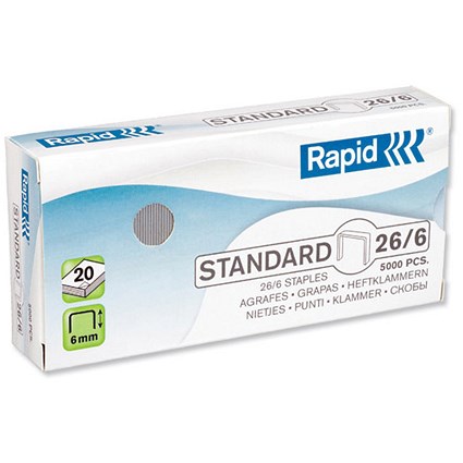 Rapid No. 56 Staples (26/6mm) - Pack of 5000