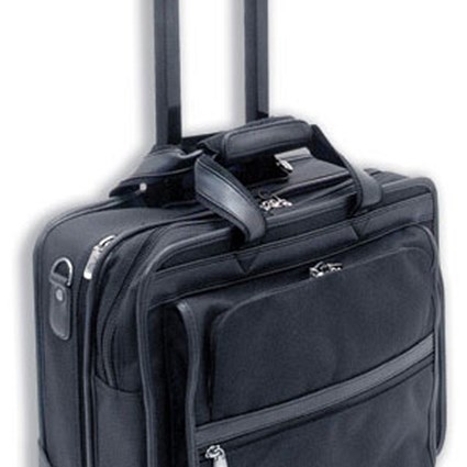 Masters Notebook Laptop Carry Case Wheeled with Internal Slipcase W425xD200xH325mm Black