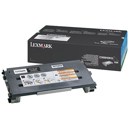 Lexmark C500H2KG High Yield Black Laser Toner Cartridge