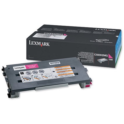 Lexmark Laser Toner Cartridge Page Life 3000pp Magenta Ref C500H2MG