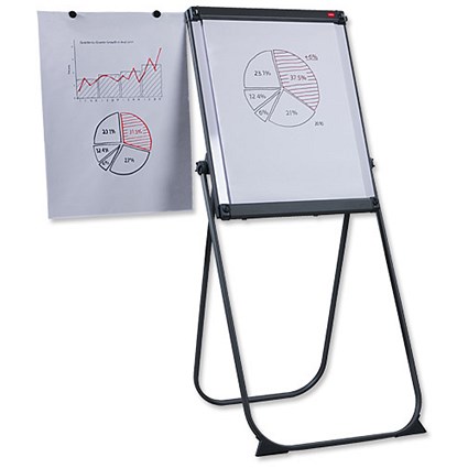 Nobo Executive Scirocco Flipchart Swivel Easel with Extending Display Arms H100-1750mm