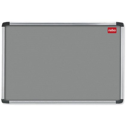 Nobo Euro Plus Tuffboard Noticeboard with Fixings W1226xH918mm Grey