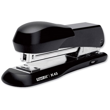 Rapid Classic K45 Three Quarter Strip Stapler 70mm stapling depth Black