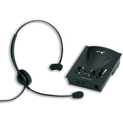 BT Accord 30 Headset Monaural Noise-cancelling with Amplifier and Quick Disconnect Cord Ref 024336