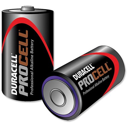 Duracell Procell Battery Alkaline 1.5V D [Pack 10]