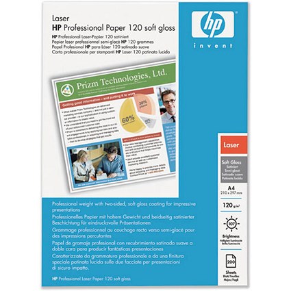 Hewlett Packard [HP] Laser Paper Soft Gloss 120gsm A4 [200 Sheets]