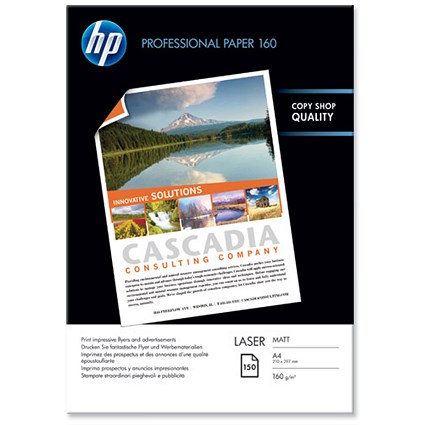 Hewlett Packard [HP] Laser Paper Matt 160gsm A4 [150 Sheets]