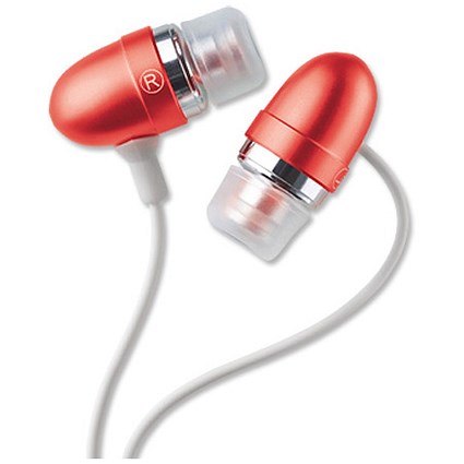 TDK MCR300 In-Ear Silicon Tip Headphones Red Ref MCR300