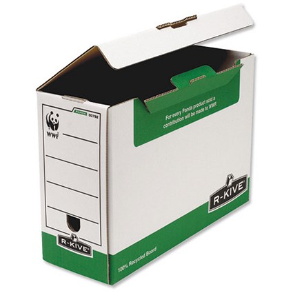 Fellowes Panda Transfer File Foolscap W127xD362xH246mm [Pack 20]