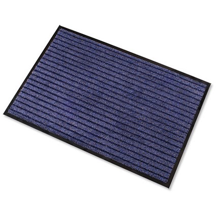 Doortex Dust Control Mat Double-action Cotton and Polypropylene 600x900mm Blue