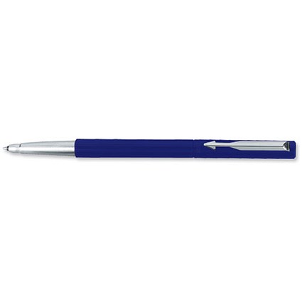 Parker Vector Standard Rollerball Durable with Stainless Steel Nib and Trim Blue