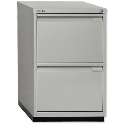 Bisley Multidrawer Cabinet 2 Filing Drawers W470xD470xH711mm Goose Grey Ref 2FE
