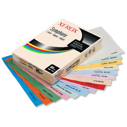 Xerox Symphony Coloured Paper Multifunctional Ream-Wrapped 80gsm A4 Pink [500 Sheets]