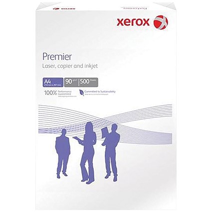 Xerox A4 Premier Paper, White, 90gsm, Ream (500 Sheets)