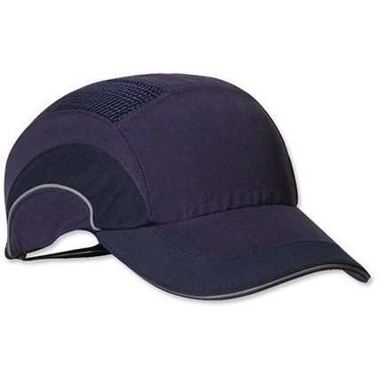 JSP Ventilated Hard Cap / Adjustable with Standard Peak / A1 Plus / 70mm / Navy